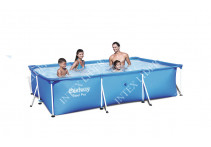 56402 Каркасный бассейн прямоугольный BestWay, 239х150х58см